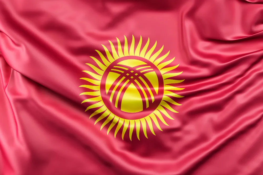 Флаг Кыргызстан