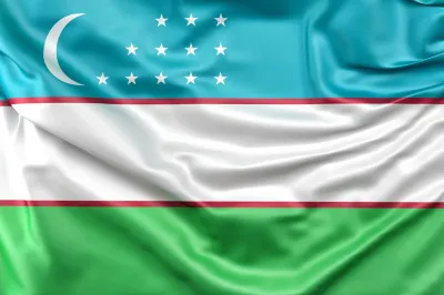 Флаг Узбекистан